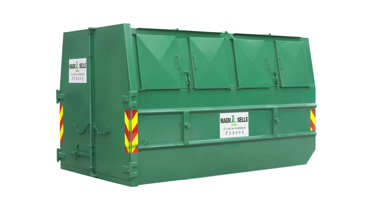 10m3 container lukket lift