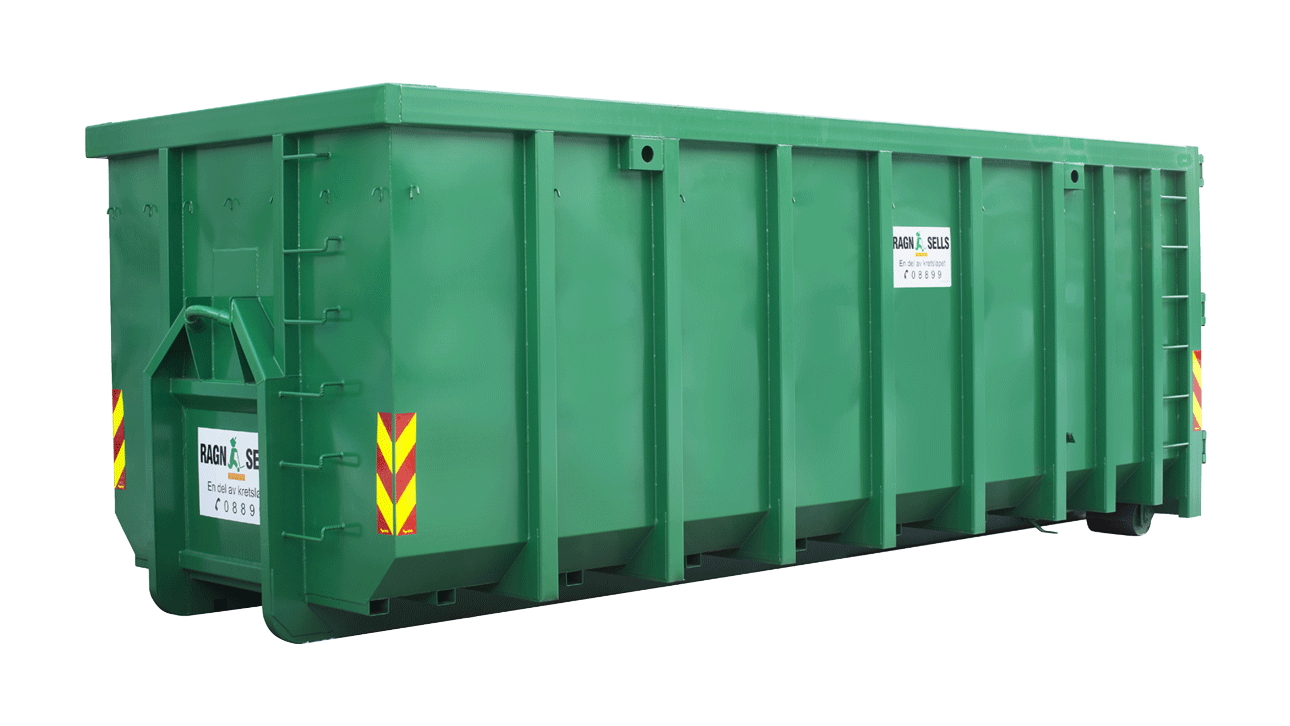 30m3 container åpen