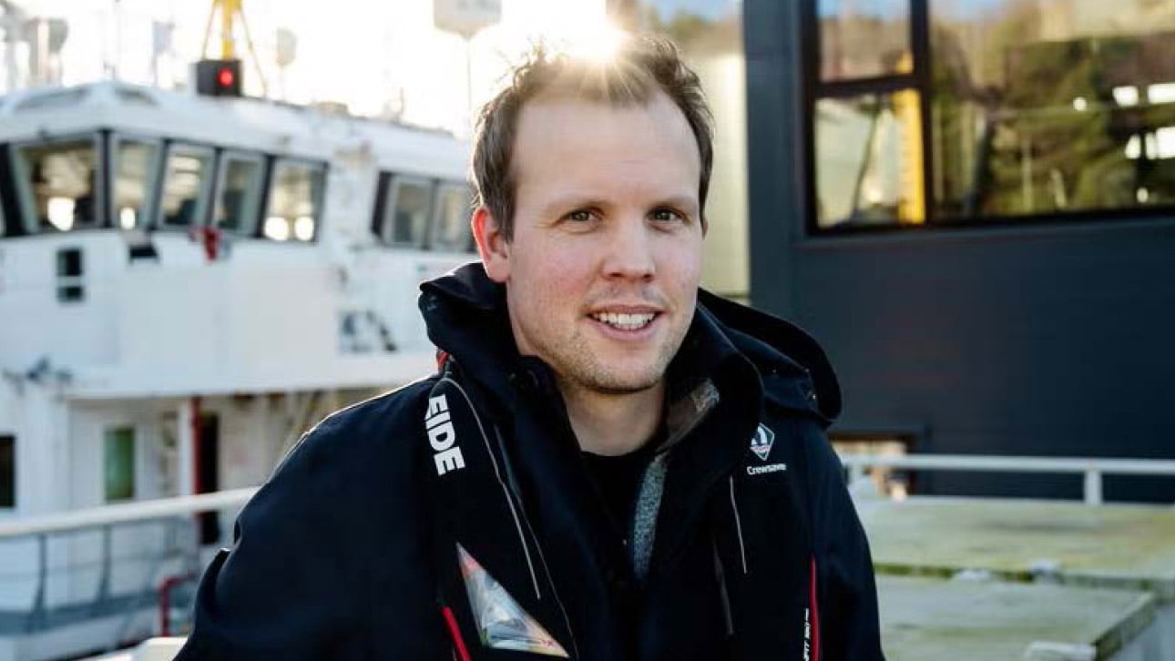 Erlend Eide er teknisk sjef i Eide Fjordbruk. (Foto: Elias Dahlen)