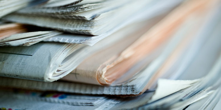 Bilde av aviser.