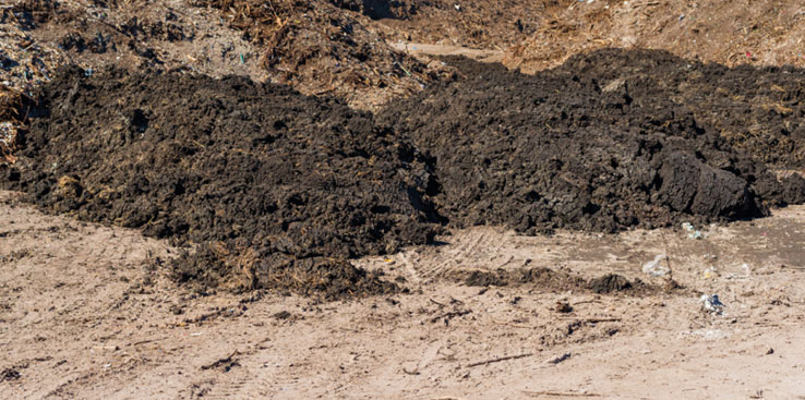 Bilde av forurensede masser.