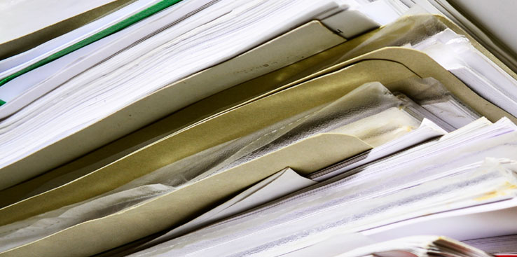 Bilde av kontorpapir.