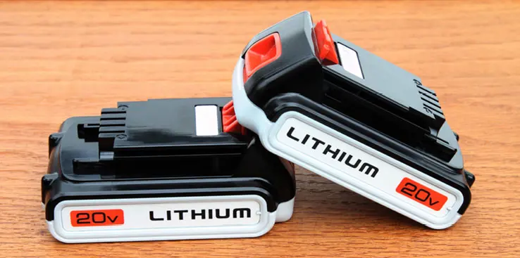 Bilde av litiumbatterier, oppladbare.