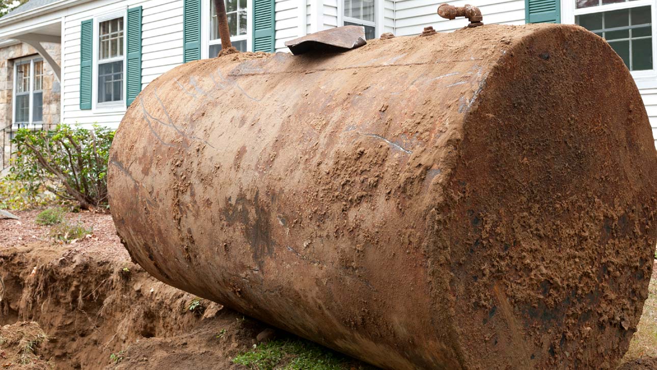 Tanksanering av olje- og parafintank